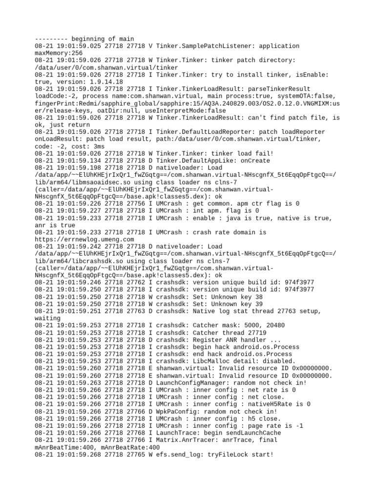 Tinker Patch Installation Log Analysis | PDF | Computing | Operating ...
