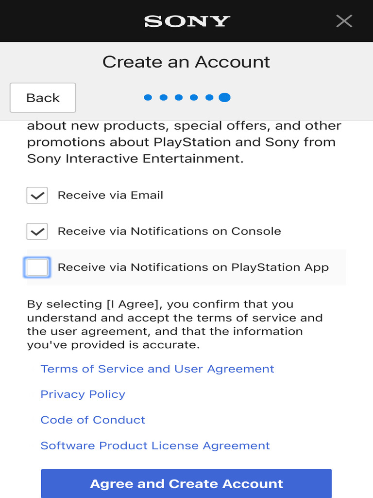 Create An Account Sony Entertainment Network | PDF