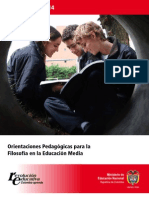 Orientaciones Pedagogic As Para La Filosofia