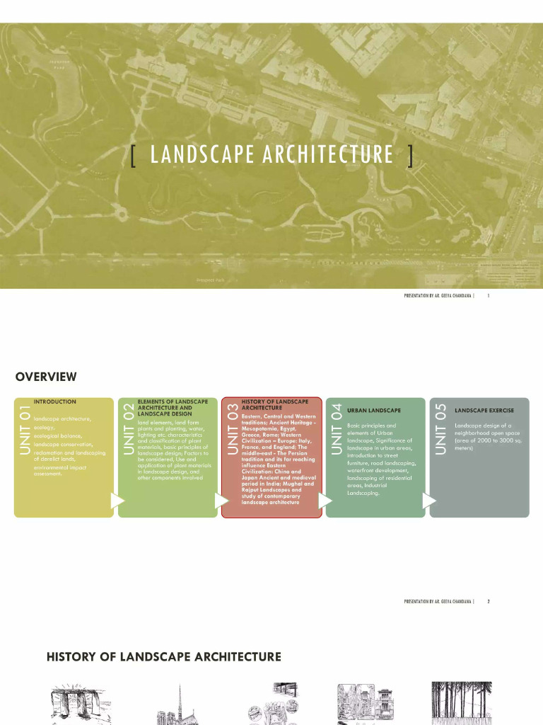 Landscape Architecture | PDF