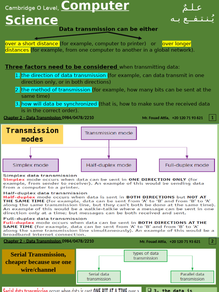 Data Transmission Methods Explained | PDF | Duplex (Telecommunications ...