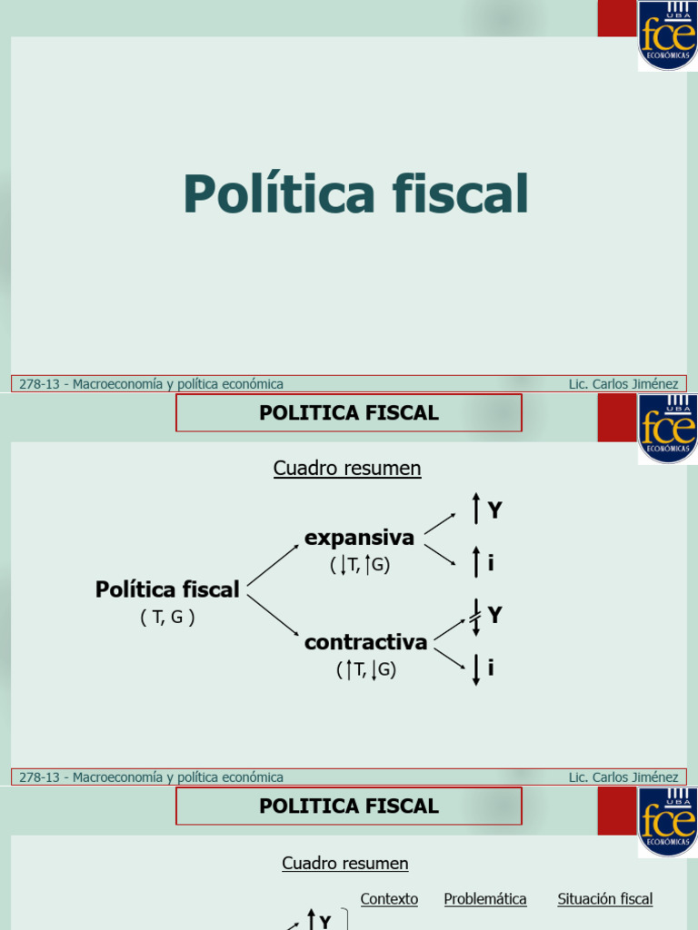Análisis de Política Fiscal en Macroeconomía | PDF | La política fiscal ...