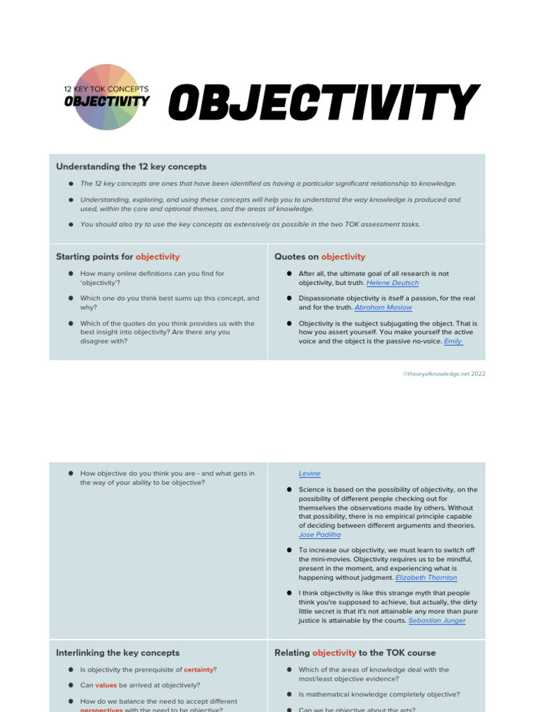 Exploring Objectivity in Knowledge Production | PDF | Knowledge | Science