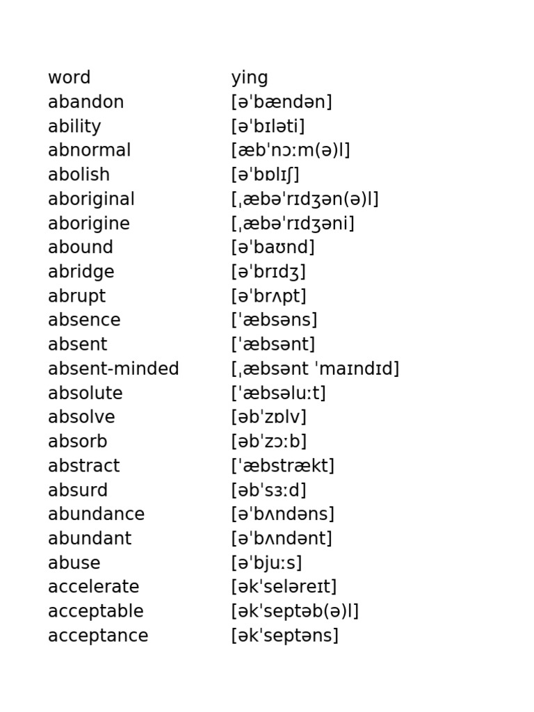 5专八核心词汇表| PDF