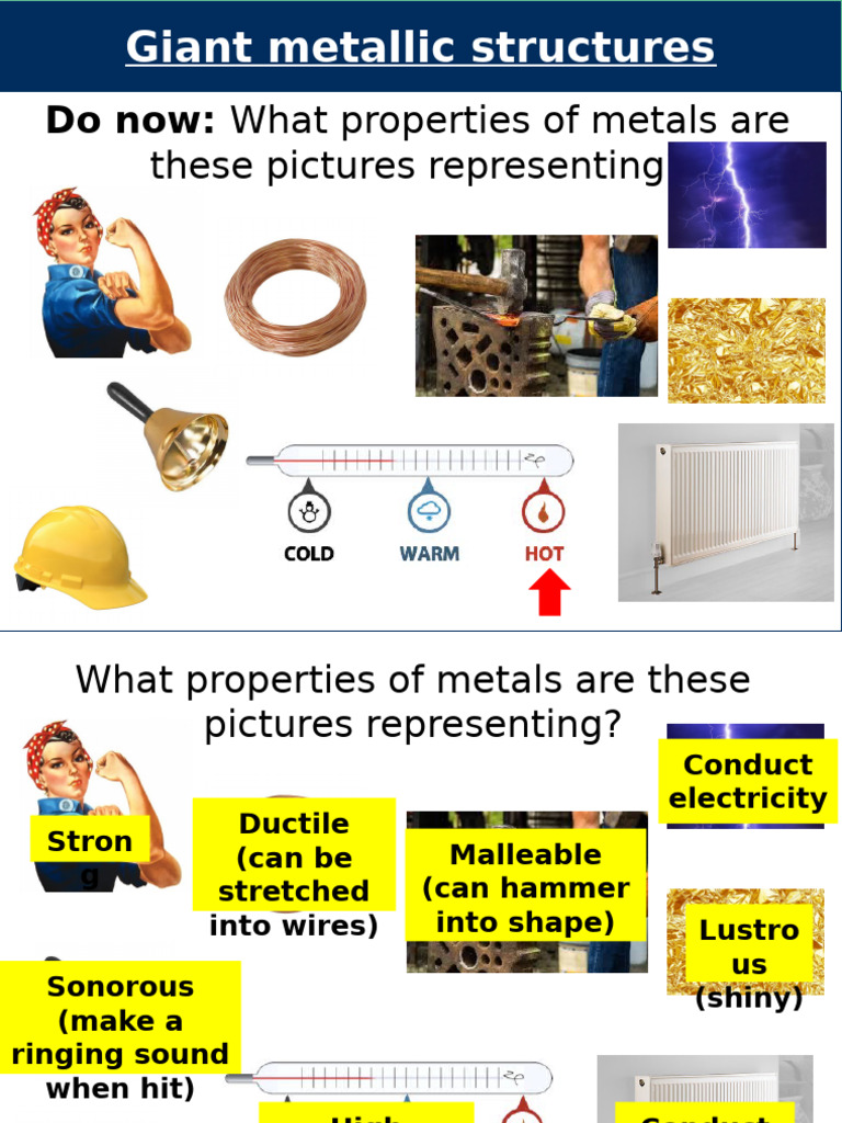 Properties of Giant Metallic Structures | PDF | Metals | Alloy