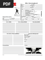 Rifts Character Sheet Fillable | PDF | Role Playing Games | Leisure