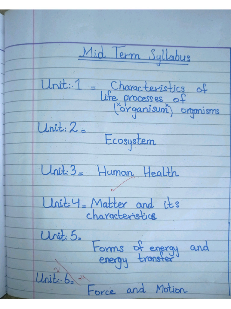 Unit #1 Complete Science Work Monthly Test | PDF