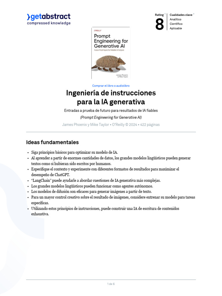 Ingeniería de Prompts para IA Generativa | PDF | Inteligencia ...