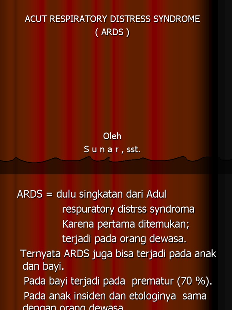 Panduan Lengkap ARDS: Gejala dan Penanganan | PDF