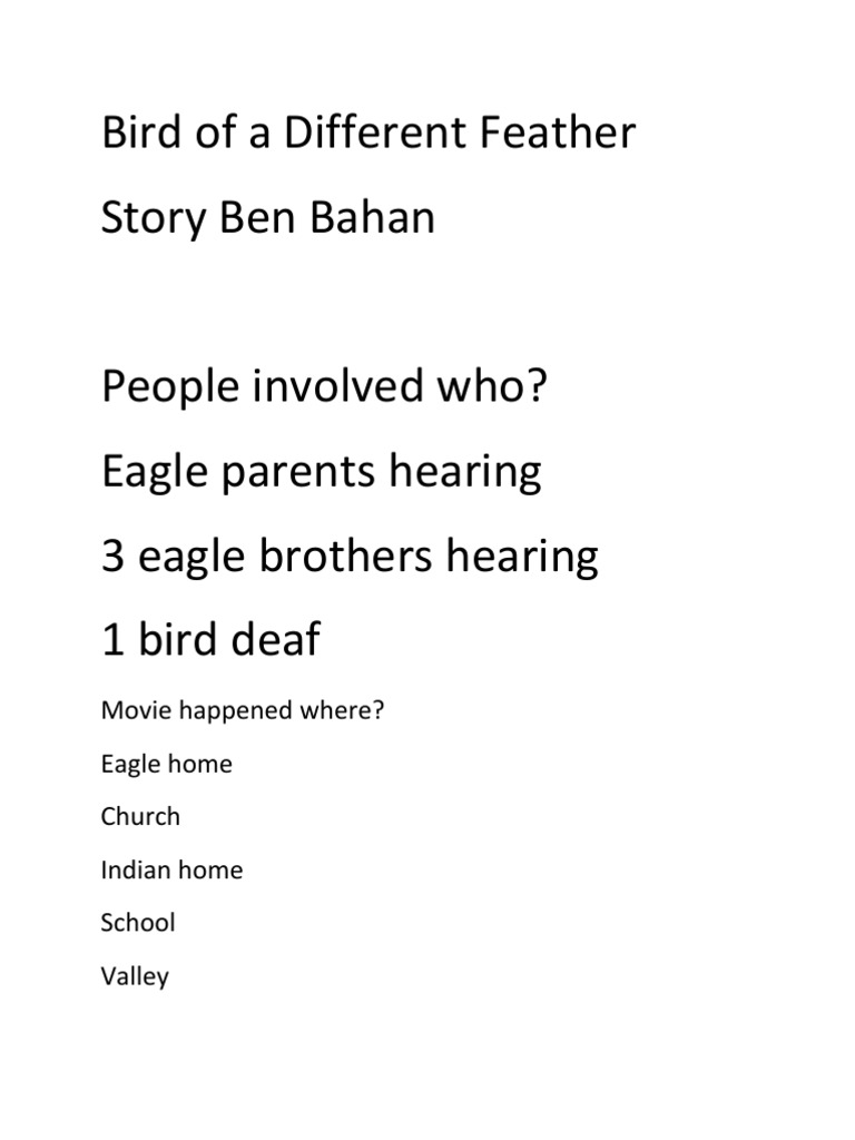 Bird of A Different Feather PDF Birds Paravians