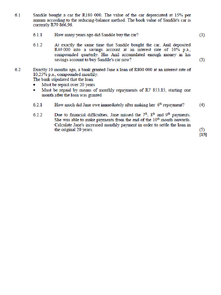 Class Test 4 Term 3 2025 | PDF