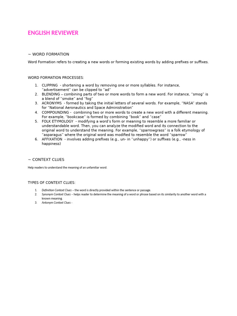 English Reviewer | PDF