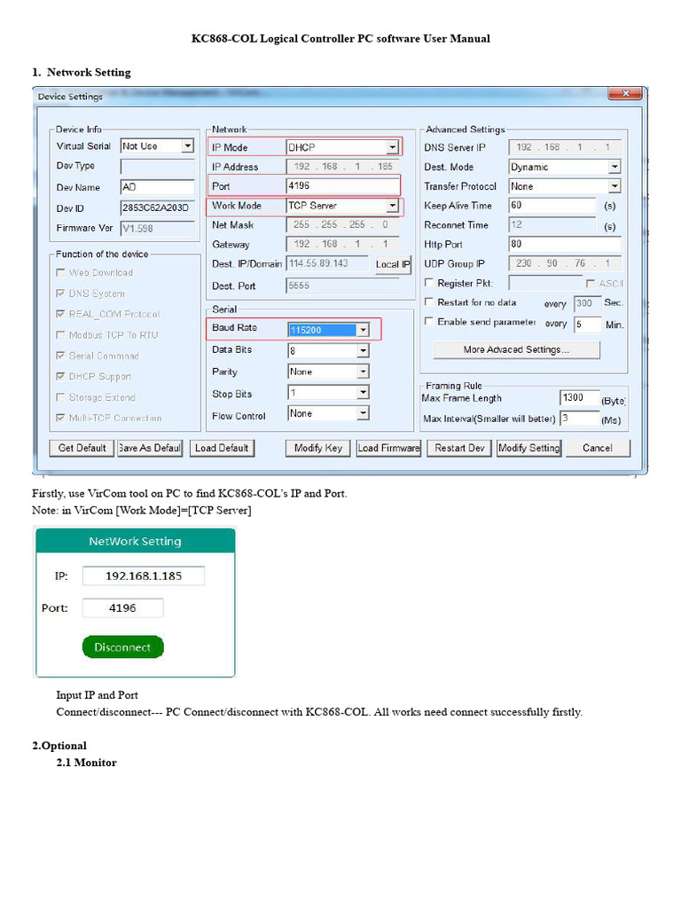 KC868-COL Controller Software Manual | PDF | Computing | Computer ...