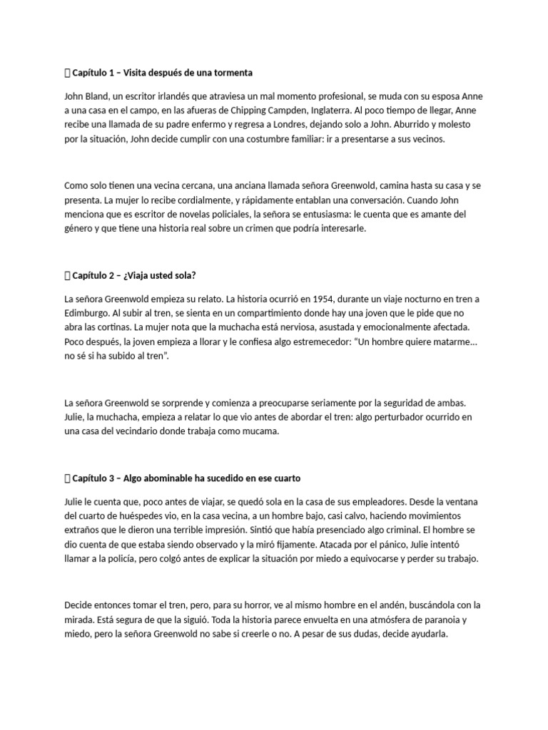 Resumenes de Una Novela | PDF