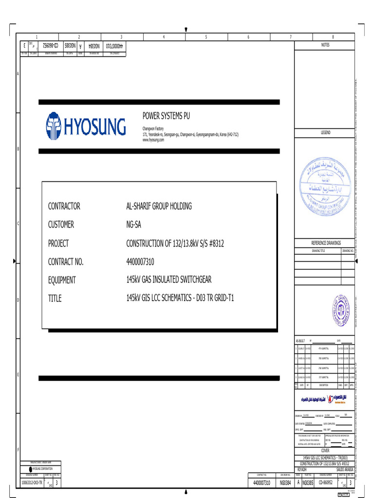 132/13.8kV Substation Construction Drawings | PDF | Electrical ...