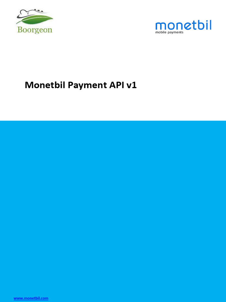 Monetbil Payment API Overview | PDF | Computing