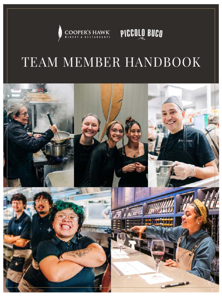 Cooper's Hawk Team Member Handbook | PDF | Sexual Harassment | Harassment