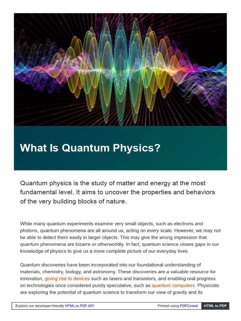 Scienceexchange Caltech Edu Topics Quantum Science Explained | PDF ...