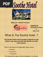 Download The Soothe Hotel Business Plan Presentation Ppt 1 by Akansha Chauhan SN90732347 doc pdf