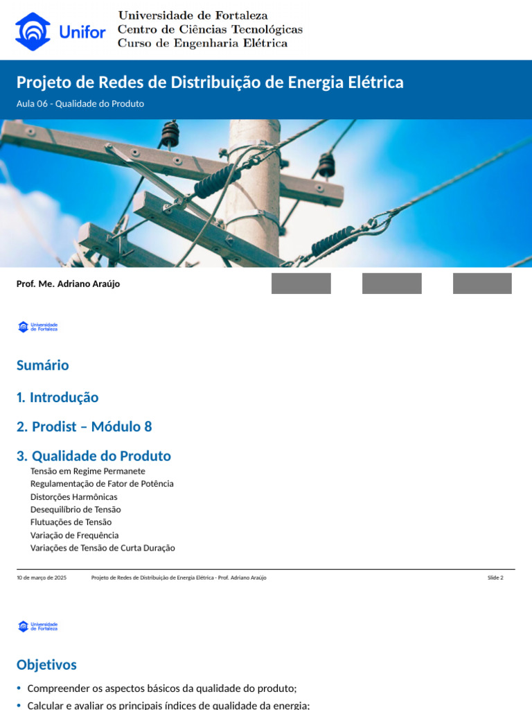 Qualidade da Energia Elétrica: PRODIST | PDF | Energia elétrica ...