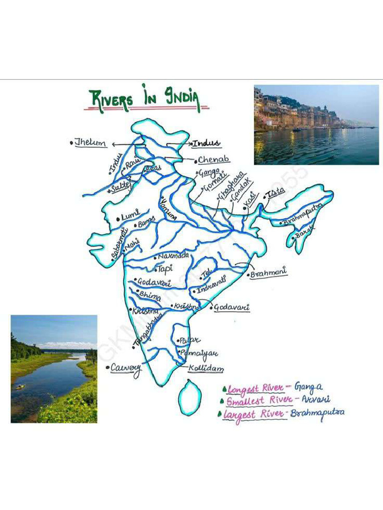 Rivers in India | PDF
