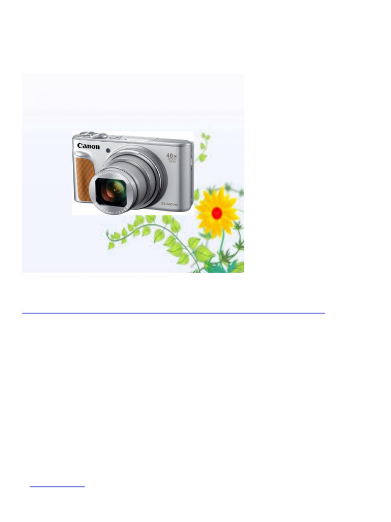 0059 Canon PowerShot SX740 HS Digital Camera | PDF