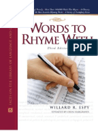 The Complete Rhyming Dictionary Metre Poetry Poetry