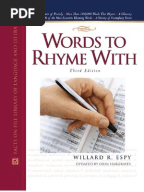 The Complete Rhyming Dictionary Metre Poetry Poetry