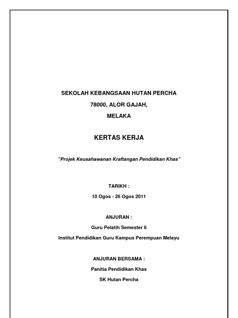 Kertas Kerja Felt Pdf