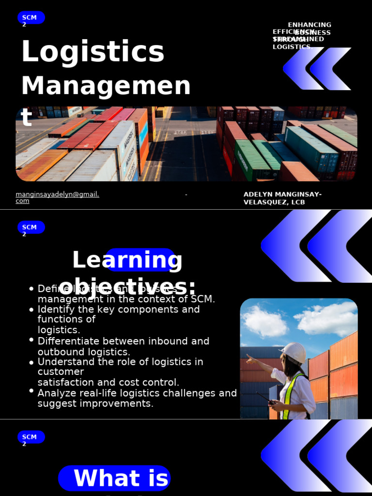 Streamlining Logistics for Business Efficiency | PDF | Logistics ...
