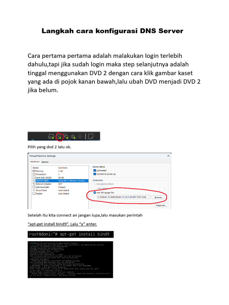 Panduan Konfigurasi DNS Server BIND9 | PDF
