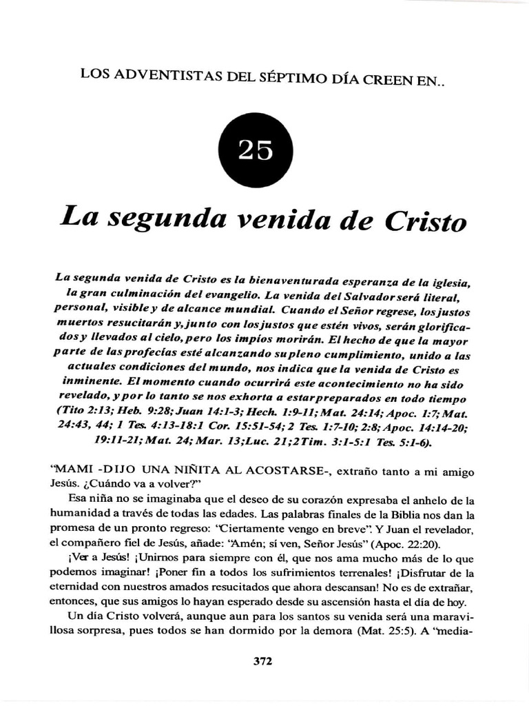 La Segunda Venida de Cristo | PDF