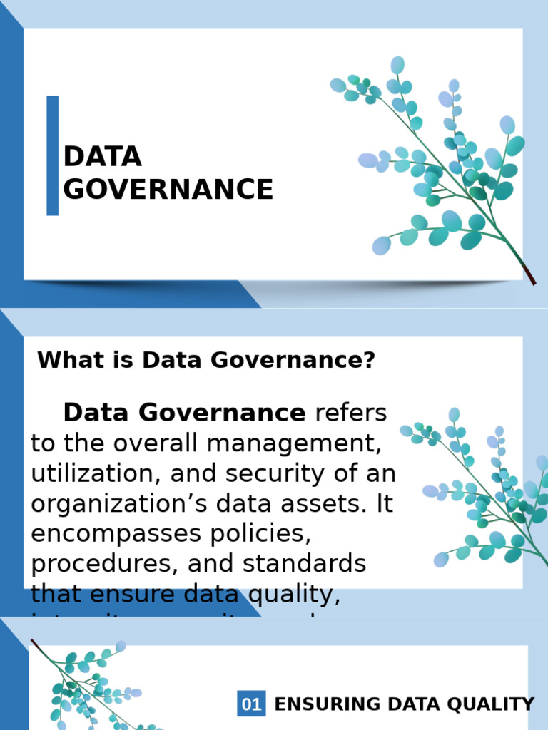 Data Governance Cuaton Pres Wps Office | PDF | Governance | Regulatory ...