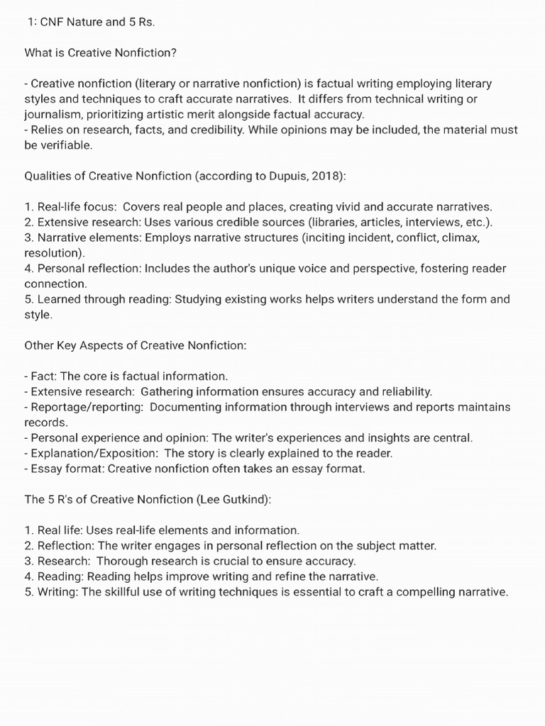 Cnf Lesson 1》Cnf Nature and 5 R's | PDF