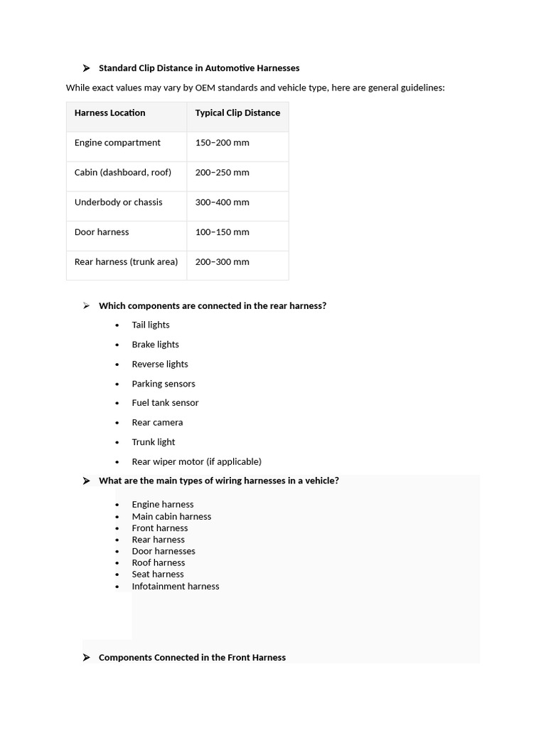 Automotive Wiring Harness Standards Guide | PDF | Automotive Industry ...