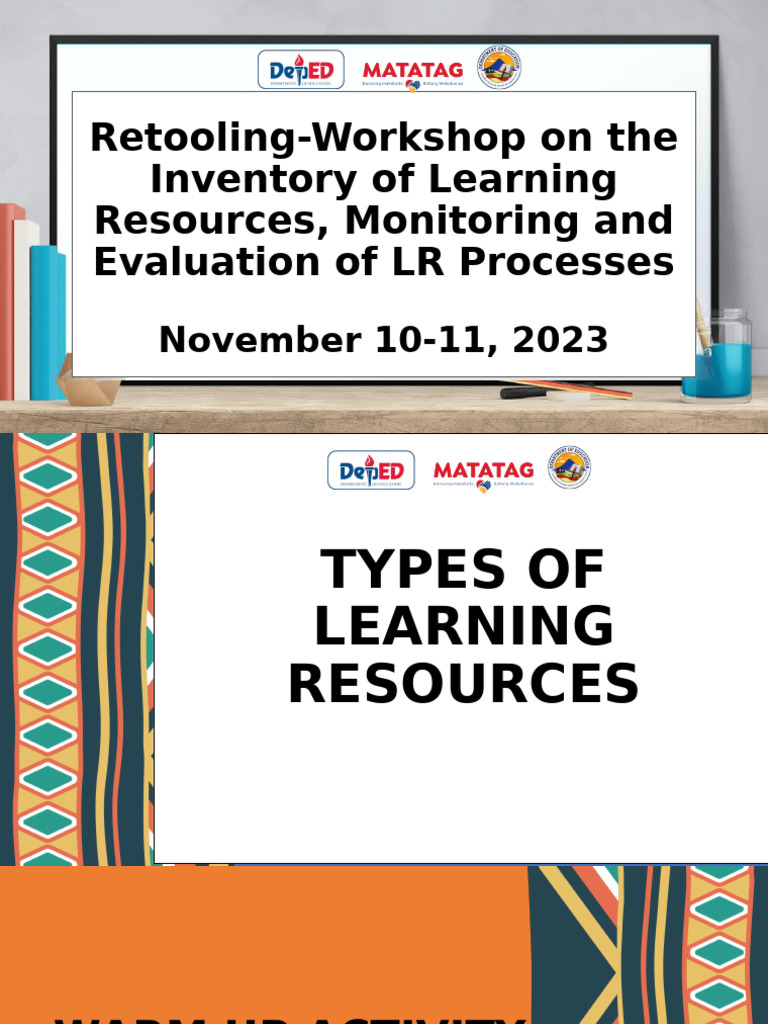 Types of Learning Resources Overview | PDF | Teachers | Curriculum