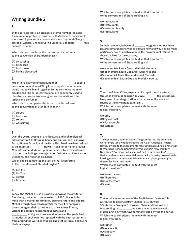 Wrting Bundle 2 | PDF