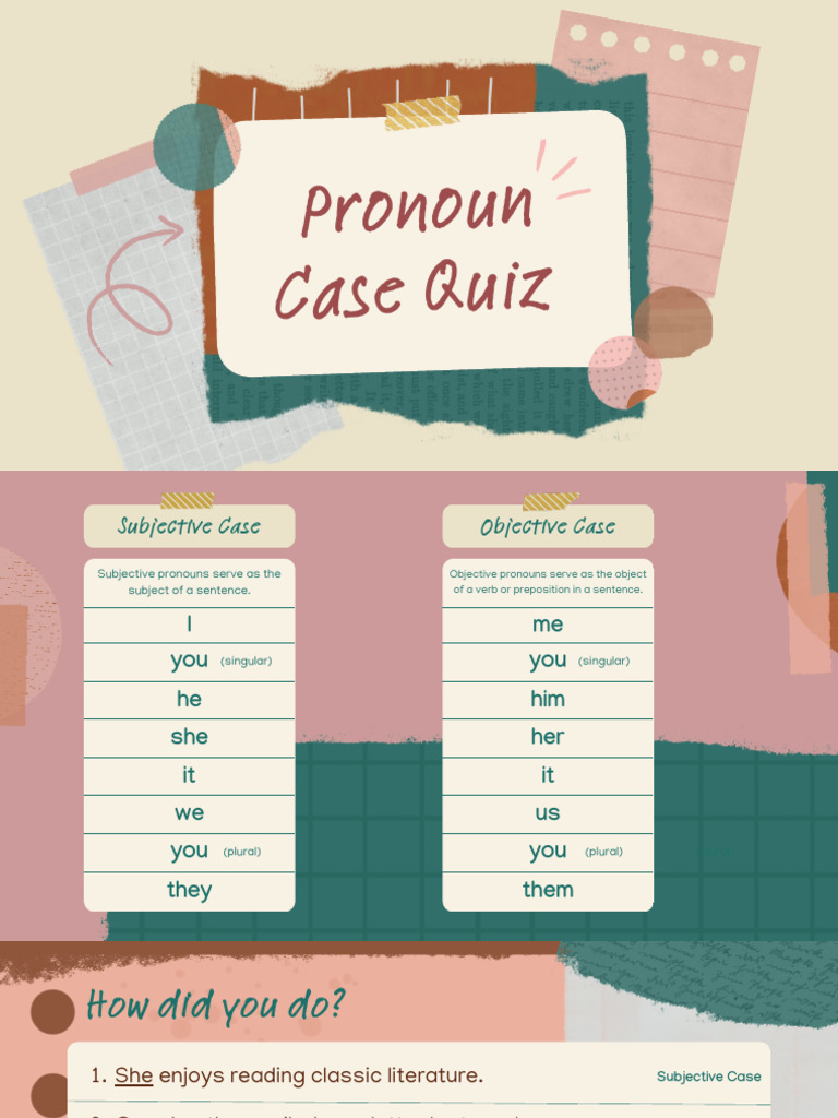 Subject Object Pronouns | PDF
