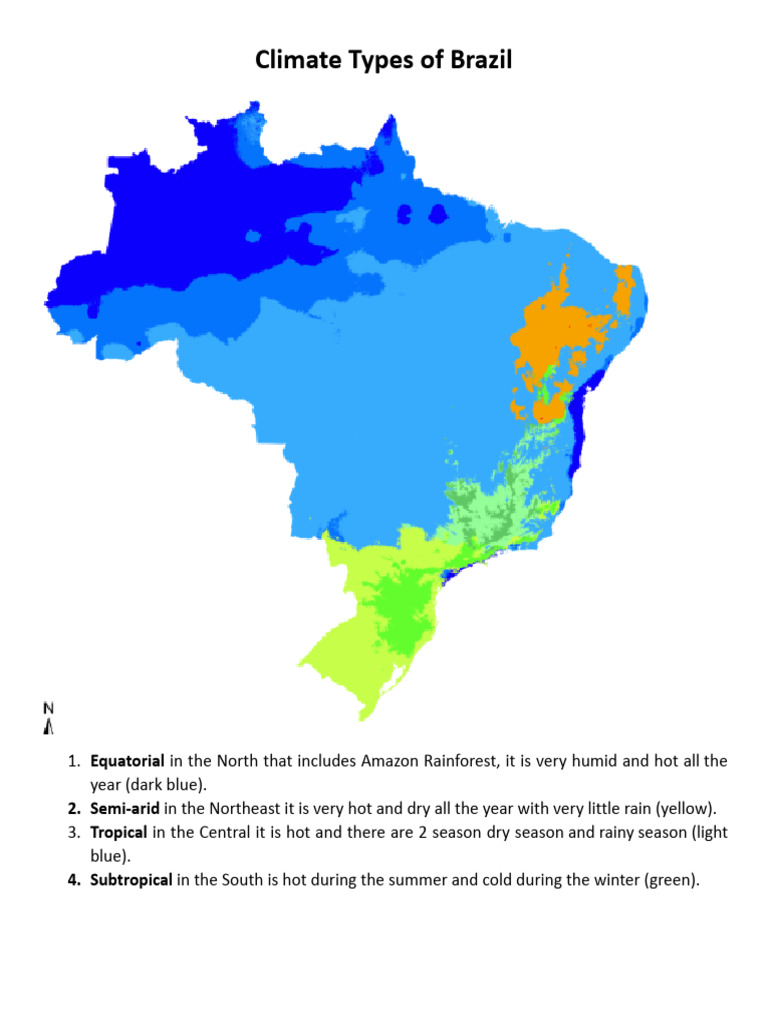 Climate Zones and Culture of Brazil | PDF