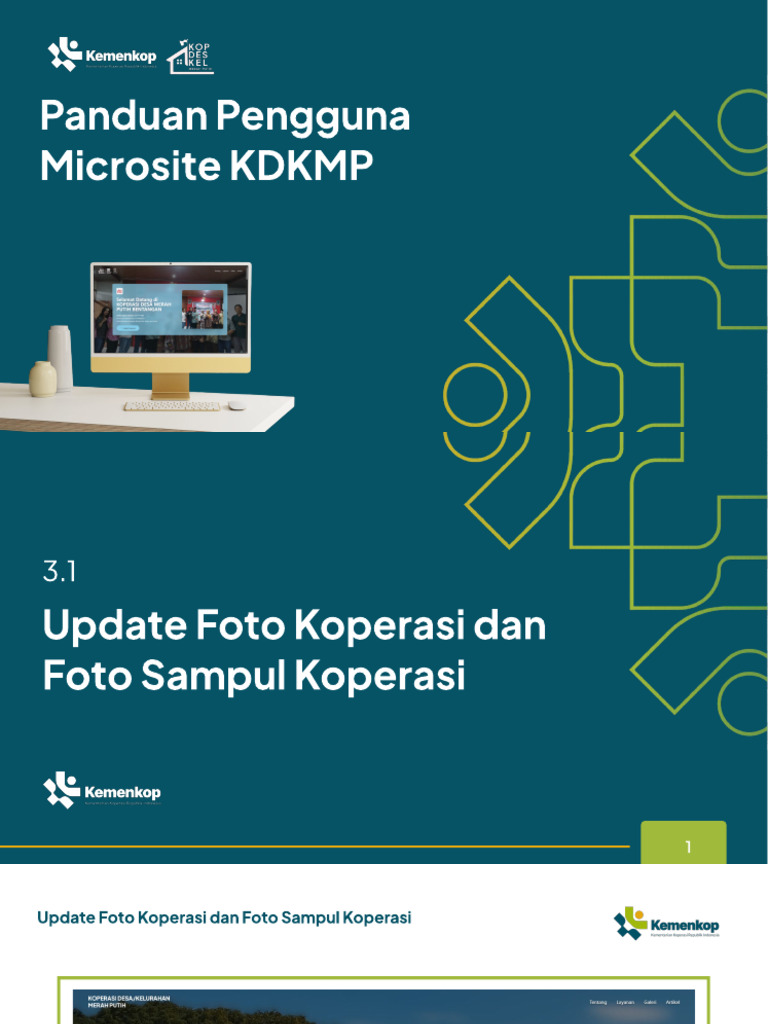 Panduan Microsite KDKMP Koperasi | PDF