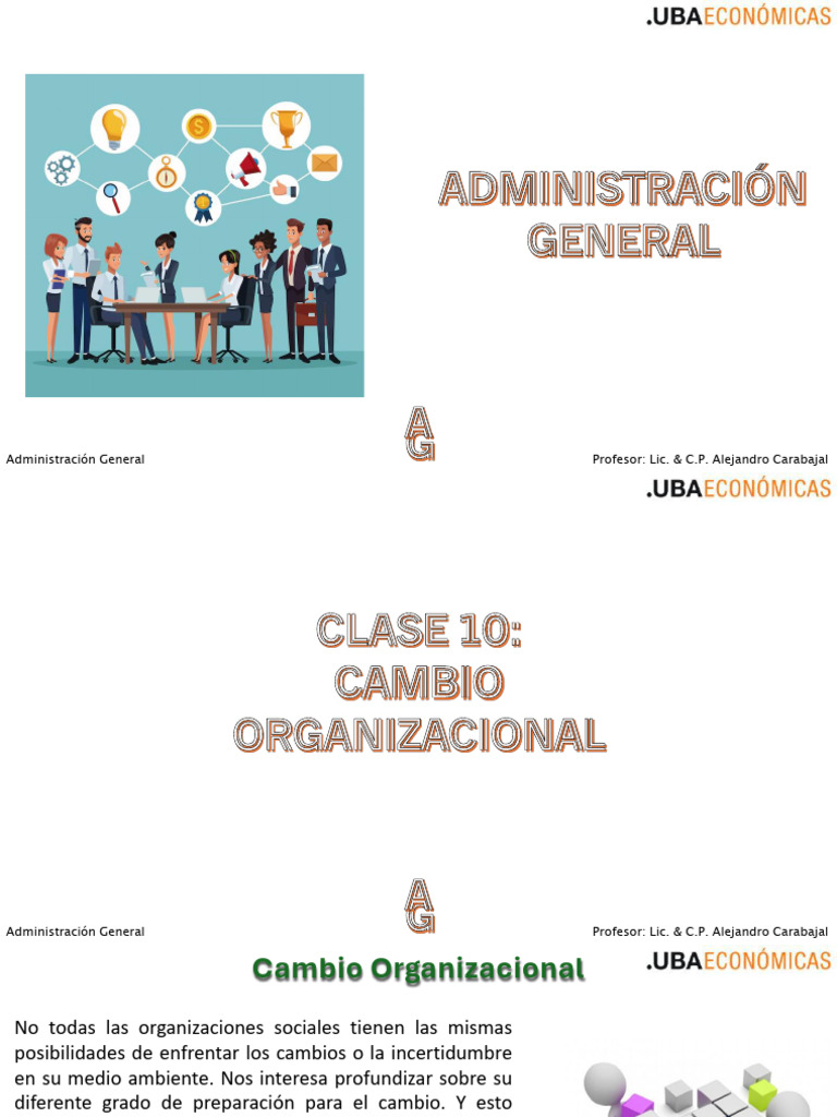 Clase 10 Cambio Organizacional PDF | PDF | Planificación
