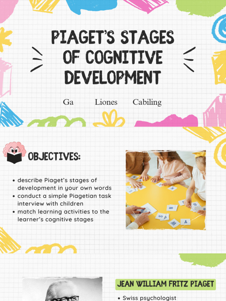 Piaget's Cognitive Development Stages | PDF | Reason | Psychological ...