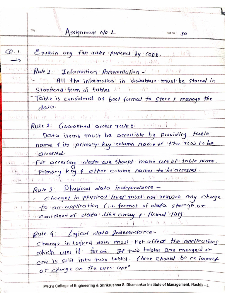 Dbms Assignment2 Mayur Mhaske | PDF