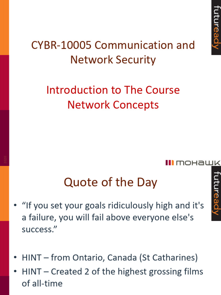 Network Security Course Overview 2020 | PDF | Computer Network ...