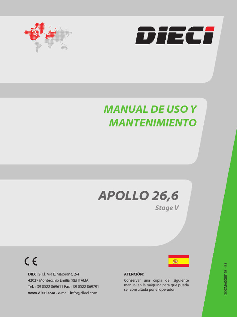 Manual de Uso Apollo 26.6 Yanmar Stage V | PDF | Tecnología de vehículos