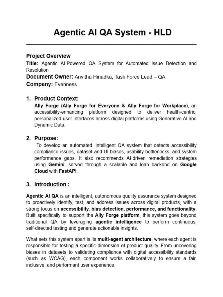 Agentic AI QA System Overview | PDF | Artificial Intelligence ...