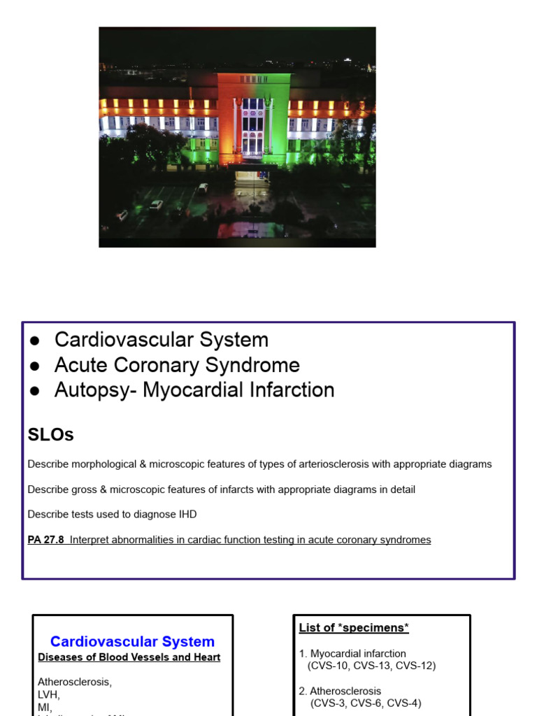 Acute Myocardial Infarction Overview | PDF | Atherosclerosis ...