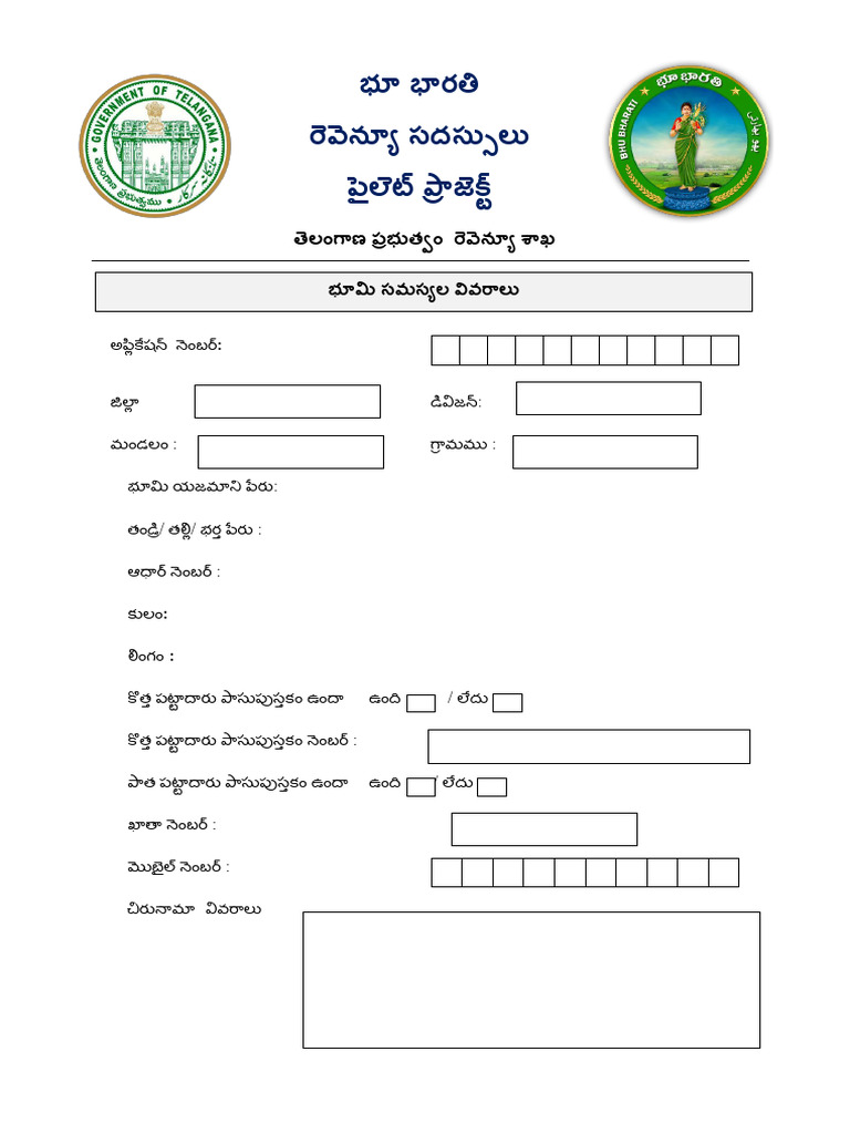 Revenue Sadassulu Form v2-1 | PDF