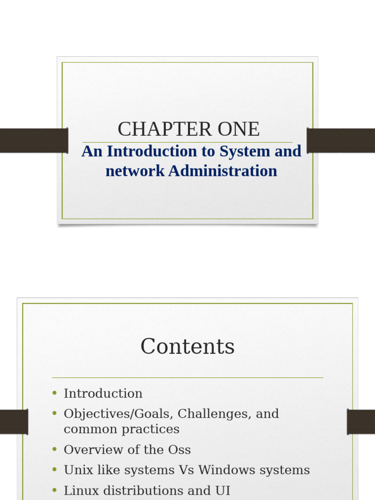 System and Network Administration Guide | PDF | Operating System | Linux