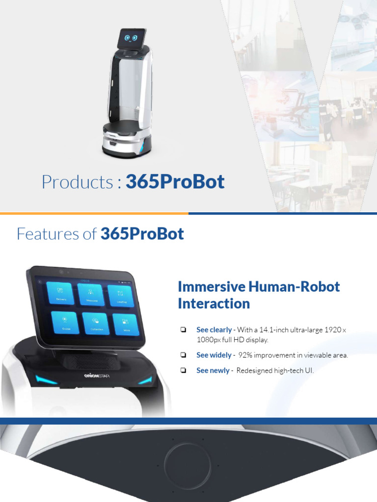 365ProBot Specifications | PDF | Robot | Robotics